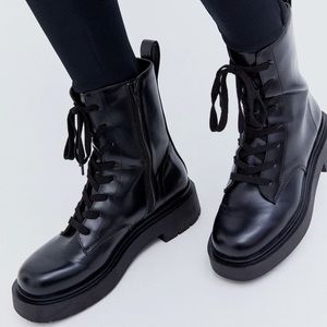 H&M Faux Leather Boots Size 7 NWOT
